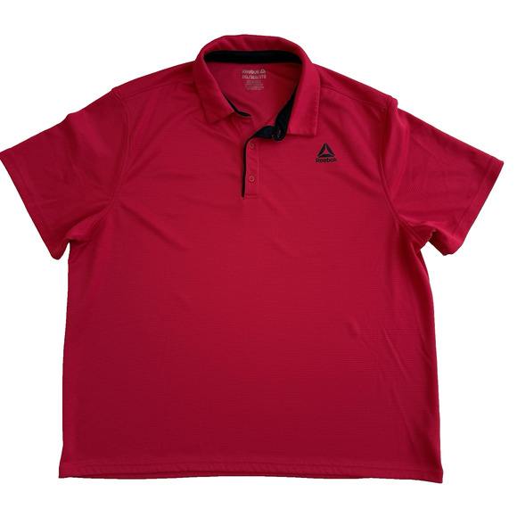 Reebok Men’s 3XL Neon Red Performance Golf Polo Shirt - Picture 1 of 6